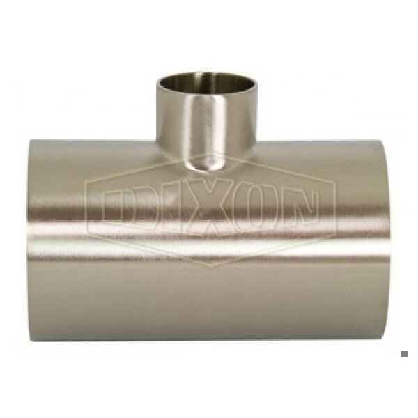 Weld Reducing Tee, 4 x 2-1/2 in, 304 SS, Domestic